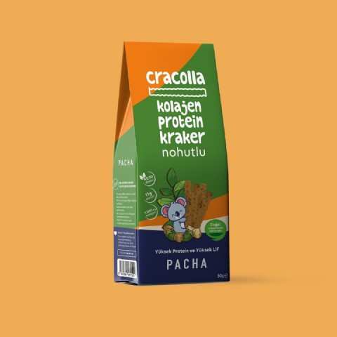 PACHA - CRACOLLA - Doğal Kolajen ve Protein Kraker - Nohutlu (50 g)